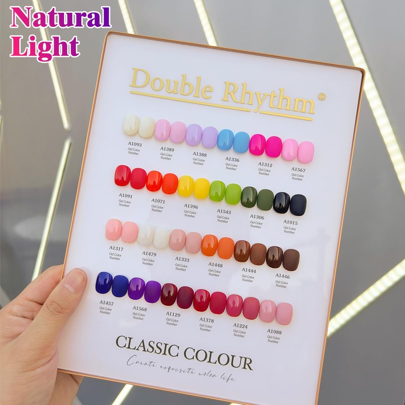Double Rhythm 28Pcs 0.5Oz Gel Nail Polish Set Same Color