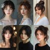 Bangs Hair Clip in Bangs Fringe with Temples Hairpieces for
