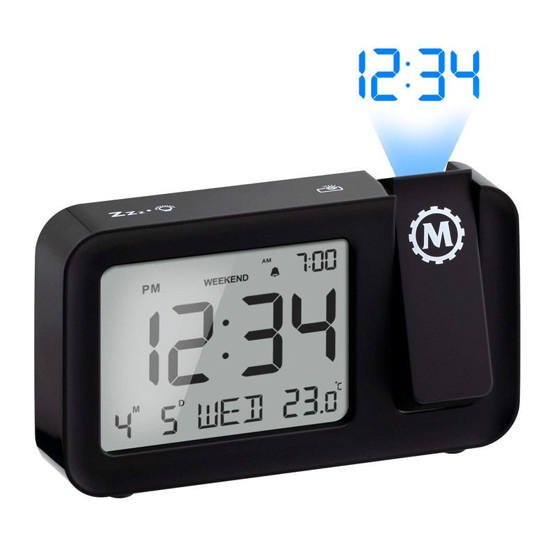 MARATHON Projection Clock with Large Display and Backlight