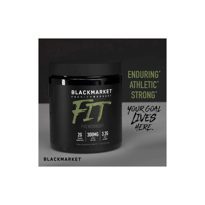 Suplemento Pre Entreno Blackmarket Creatina Sandía 312g Polvo