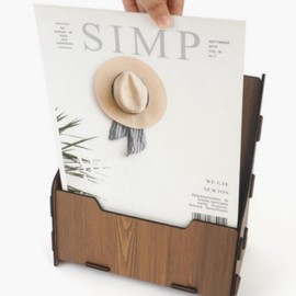 DIY Wooden A4 Catalog & Brochure Display Stand POP Brown 5ea
