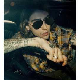 GIFIORE Retro Oversized Aviator Polarized Sunglasses for Women Men Classic Big Black Gold Metal Frame Pilot Shades (Black Frame Grey Lens)