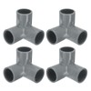 sourcing map 3 Way PVC Pipe Fittings, 3/4 Inch Furniture