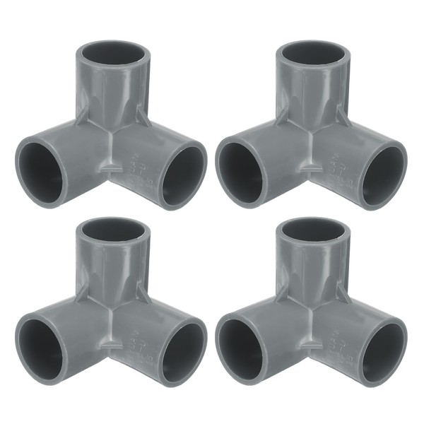 sourcing map 3 Way PVC Pipe Fittings, 3/4 Inch Furniture