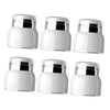 Gatuida 6Pcs Acrylic Pump Jars Cosmetic Dispenser Storage Containers for