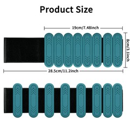 Smlper Wrist Ankle Weights,2 Pcs Adjustable Wrist Weights for Women Men Workouts,Fitness Weights for Running,Aerobics,Jogging,Walking,Yoga,Dance,Strength Training (Green, 0.5KG/1lb (0.5lb each))