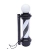AngelcityCC 26.8 in Wall-Mounted Barber Pole Led Light, Black and