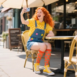 CooTooLa 3 Pair Compression Socks Knee High Socks Support Sock for Women & Men Flight stockings for Athletic Running Cycling Travel