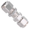 316 Stainless Steel Double Ferrule Compression Fitting Bulkhead Connector AccessoryФ1/2