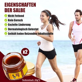 Red Tiger Salbe, 2PCS Red Tiger Cream Gegen Schmerzen Gelenk Knochen, Linderung Von Gelenkschmerzen für Taille/Arm/Hinterhand, Gelenk Muskel Schmerzen Schulter Beruhigende, Natürliche Inhaltsstoffe