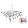 Hogareno Ec Tendedero Portatil Acero Inoxidable 40 Pinzas Secadora Ropa