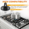 MOOTVGOO 4 Pack 00650847 Cooktop Burner Knobs, Gas Stove Knobs