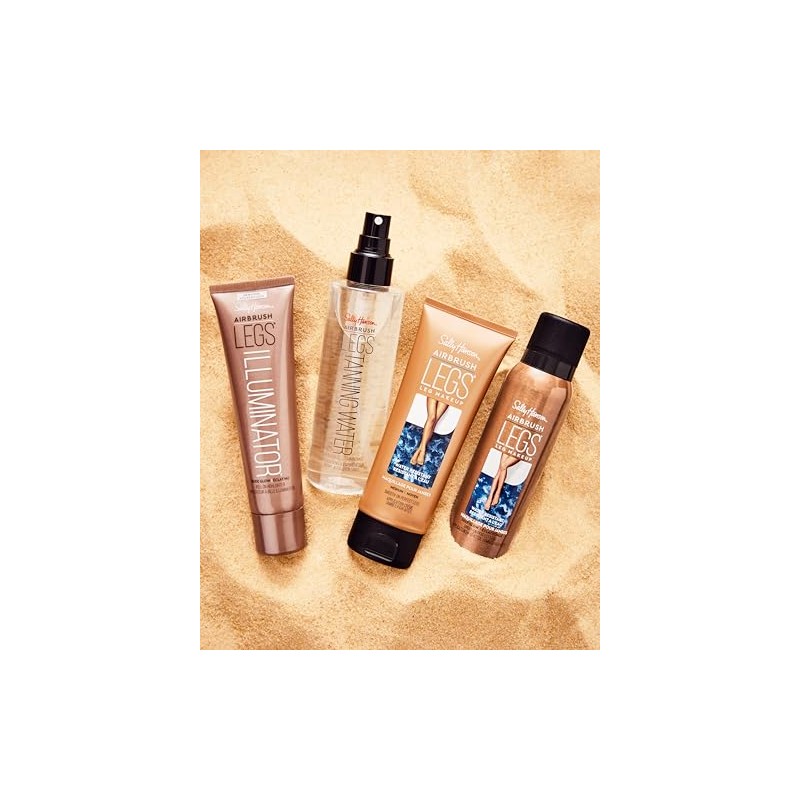 Sally Hansen Airbrush - Iluminador de piernas, Brillo dorado, 1