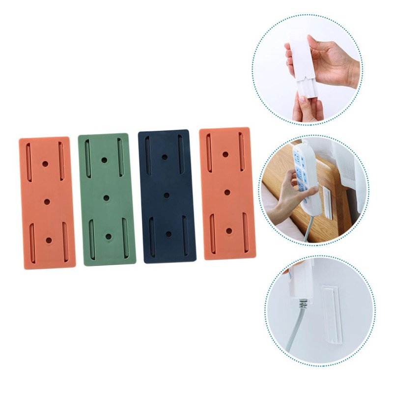 Angoily 8pcs Cable Management Under Desk Power Strip Fixation Wall