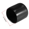 sourcing map 4pcs Rubber End Caps 45mm ID Vinyl Round
