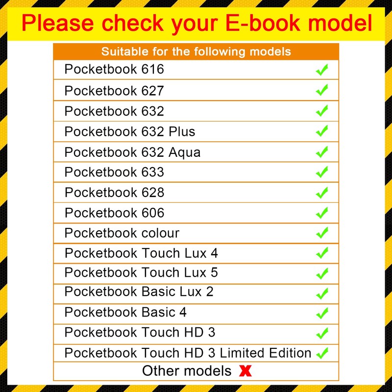 Kepuch Custer Protective Case for Pocketbook 606/616/627/628/632/632 Plus/632 Aqua/633/Colour/Touch Lux