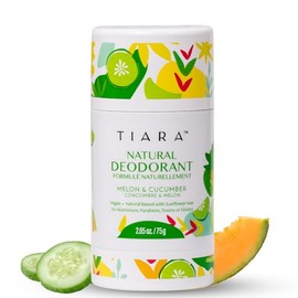 TIARA Shower Cap Desodorante Natural Tiara - Desodorante Natural para Mujeres y Hombres y Niños - Desodorante Sin Aluminio - Desodorante Vegano Sin Parabenos Con Manteca de Karité y Vitamina E - Contr