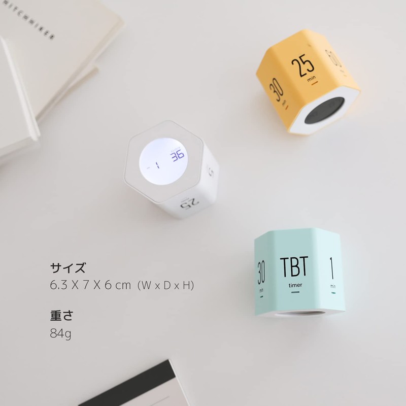 Mooas Multi Hexagon Clock Timer Ver2, Timer for Study, 12/24