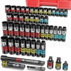Aiourx 3/8" Drive Impact Socket Set, 50 Piece SAE (5/16"-3/4")
