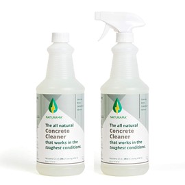 Naturama, All Natural Concrete Cleaner, Eco-Friendly EPA Registered for Driveways, Sidewalks, Garages, etc. Strongest Deep Cleaning. Made in The U.S. (32 oz 2 Pack)