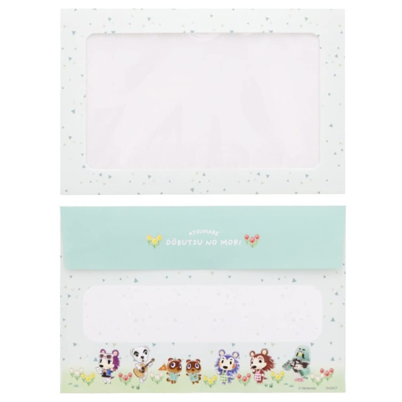 Sunstar Stationery Atsume Animal Crossing Letter Set, Green S8905789