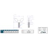 Hippo Hardware M3 (3mm X 20mm) Butterfly Wing Thumb Screws