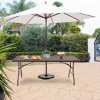 Patiojoy 6' Folding Table Rattan Portable Indoor Outdoor Picnic Party