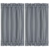 PiccoCasa Blackout French Door Curtain Panel - Blackout Door Curtain