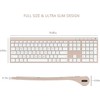 Wireless Keyboard and Mouse, Vssoplor Rechargeable Quiet Full-Size Keyboard and