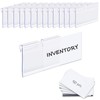 50PCS Basket Bin Labels Clip On,ChanQnTon Clear Plastic Labels for