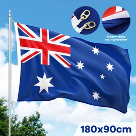 180x90cm Australian Aussie Flag Australia Anzac Day OZ Outdoor AU Olympics Banner Heavy Duty Spun Polyester Brass Hooks