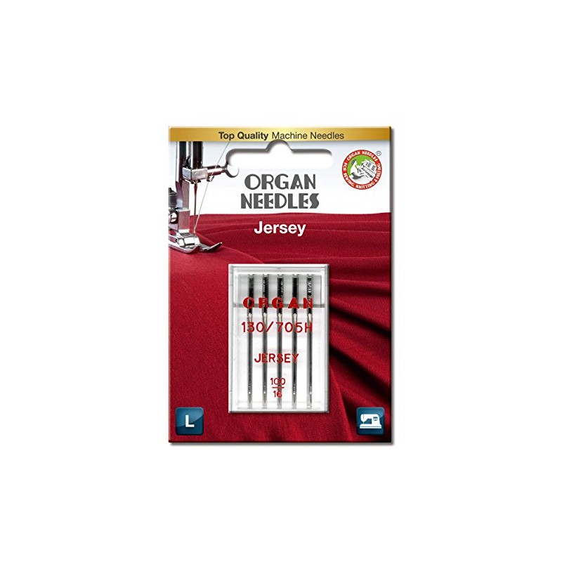 ORGAN NEEDLES #100/16 Jersey x 5 Needles