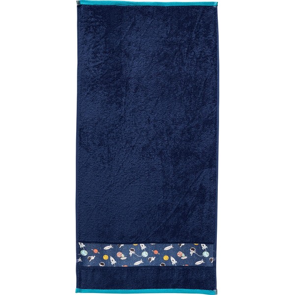Erwin Müller Children's Bath Towel Space Walk Terry Dark Blue
