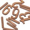 DOITOOL Wood Clock Number Set in Arabic Numerals 1 Set