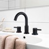 FGKQ Black Bathroom Faucet for Sink 3 Hole, Bathroom Sink