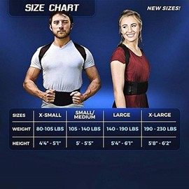 Lovelegis Posture Shoulder Strap - Back - Woman - Man - Adjustable - Magnetic Lumbar Support - Posture Correction - Size XXL - Christmas and Birthday Gift Idea