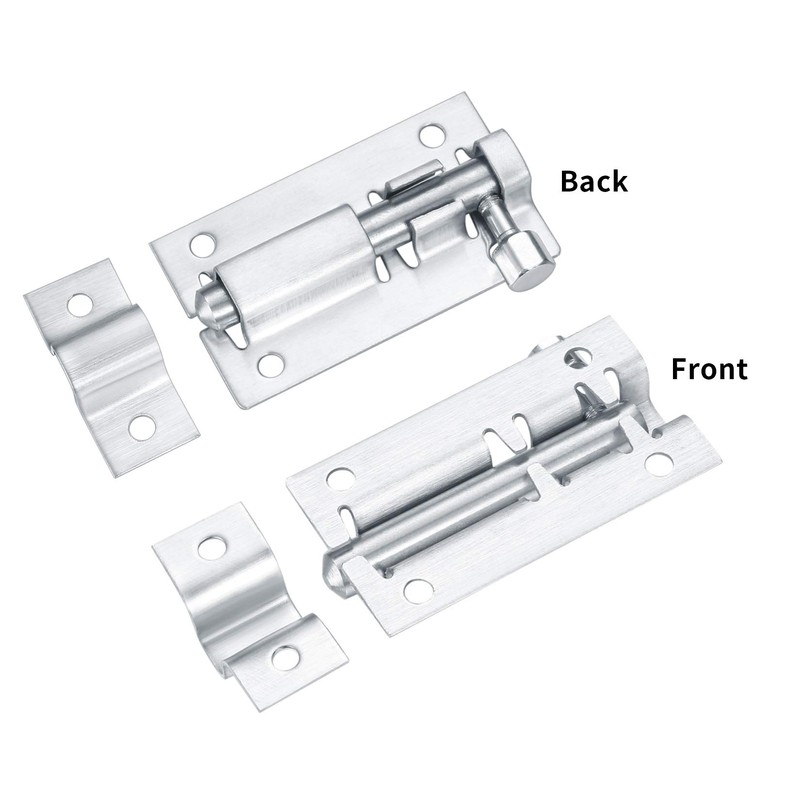 Pack of 4 Door Latch Lock Stainless Steel Garden Door