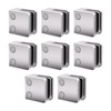 Glass Clamp－8 PCS Adjustable Glass Shelf Bracket, 1/4 " 5/16"