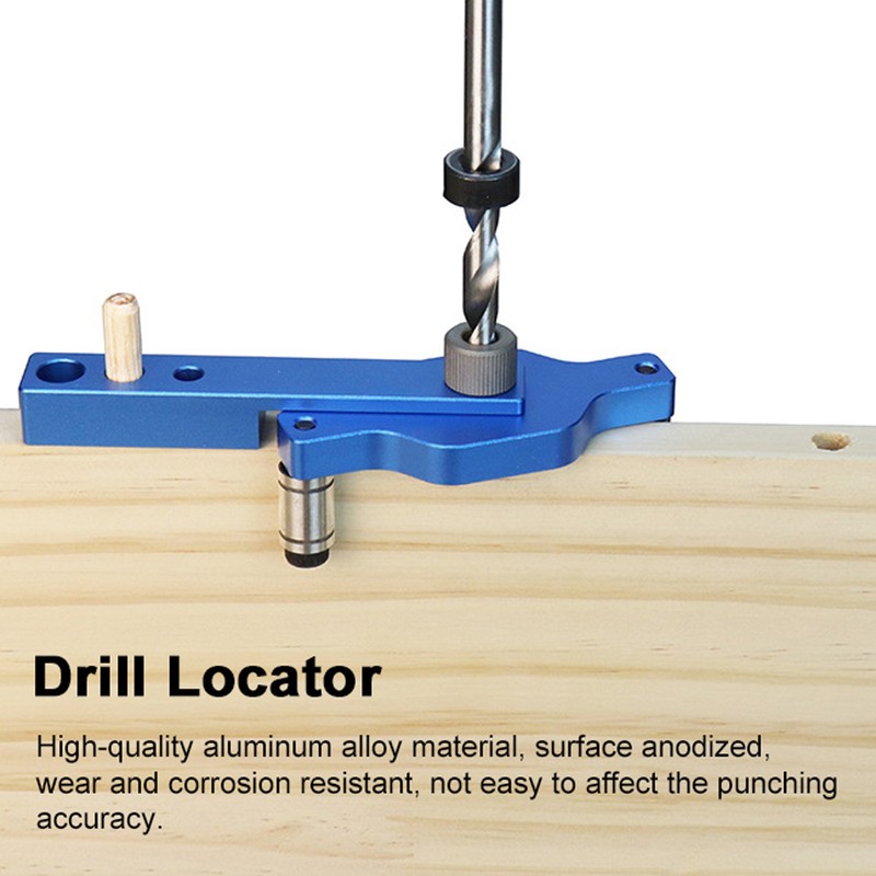 3 in 1 Drilling Locator Puncher Tool Self-Centering Doweling Jig
