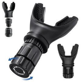 Jawline Exerciser And  Respiratory Trainer Exerciser For Men & Women, Different Resistance Levels - Double Chin Reducer - Face Neck Shaper, Comfort - Color: 2 Pack Black(Respiratory Trainer Exerciser)