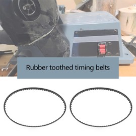 VGOL Pack of 2 160XL 037 Timing Belt 80 Teeth 10 mm Wide Rubber Timing Belt Industrial Toothed Drive Belt 406 mm Mechanical Replacement Belt Black