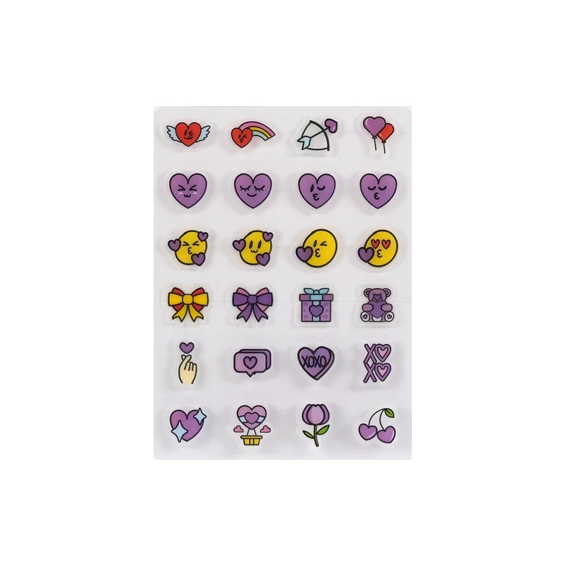 Parche Anti Acné Emoticon Love 72 Piezas Catch Me Patch