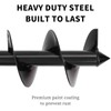TCBWFY 4"x12"Auger Drill Bit for Planting Digging Holes,Garden Plant Flower