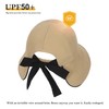 soul young Women Sun Bucket Hat Ponytail Hole with Bow