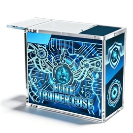DEDC 1 Pack Acrylic ETB Protector Case 6mm Thick Clear Display Case with Slide Rail Design, UV Protection Storage Box for Sealed ETB Display
