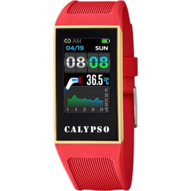 Calypso Women's Smartwatch Rubber Pink - Waterproof IP68 - Music Control - Step and Calorie Counter - Multisport - Heart Rate - Sleep Monitor K8502/3