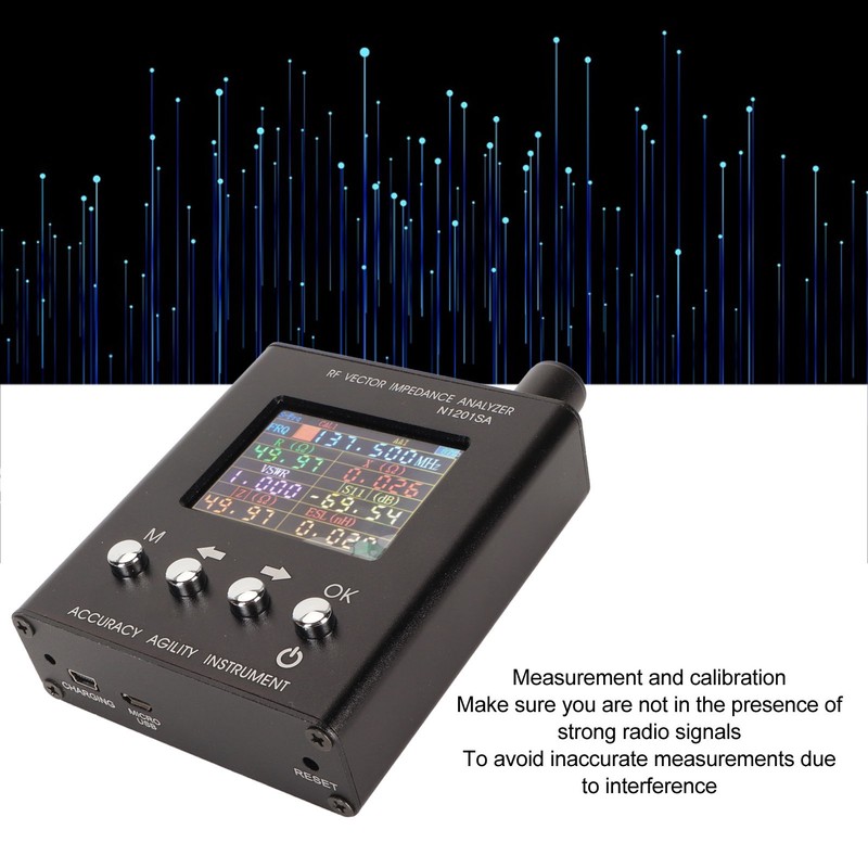 N1201SA RF Antenna Analyzer 34.375MHz Vector Impedance Portable SWR Antenna
