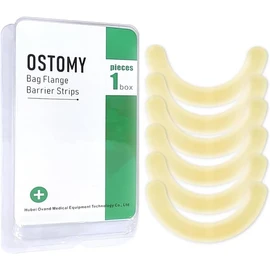 20Pcs ZnnaYoha Stoma Barrier Strips, Medical Grade Hydrocolloid Skin Extender Strips for Colostomy Bags