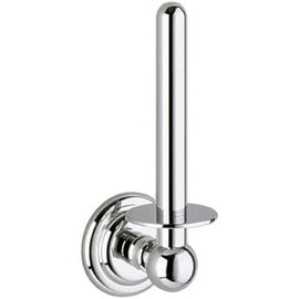 KEUCO Ersatz-Rollenhalter aus Metall, Hochglanz-verchromt, WC-Rollenhalter für Badezimmer und Gäste-WC, 1 Rolle, Toilettenpapier-Halter, Astor