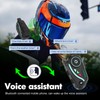 SWAREY V8 Motorcycle Bluetooth Headset 3PCS, Helmet Intercom for 3